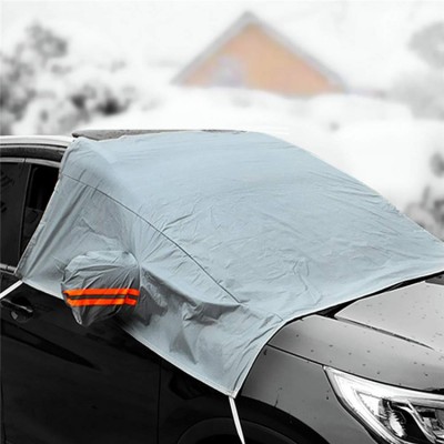 Folding high quality car windshield snow cover with side mirror covers