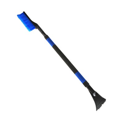 Extendable auto snow removal brush ice scraper shovel