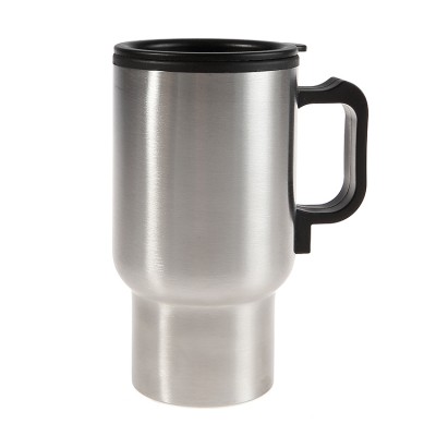 Smart temperature electric heated travel coffee mug with 12V stainless steel